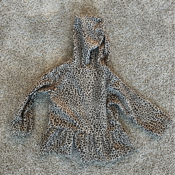 Carter's Leopard Print Zip-Up Hoodie Leopard Print Hooded jacket size 24 months - Picture 7 of 7
